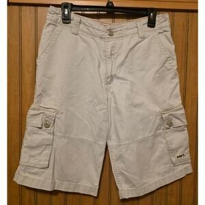 Levis Cargo Shorts Boys Sz 20 Regular Waist 30" Brown Utility‎ Outdoor Hiking